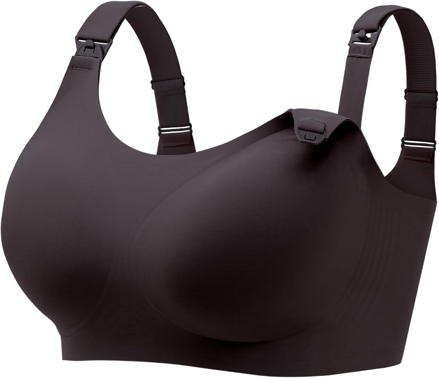 61bI4m-poLL._AC_SL1500_.jpg Seamless Nursing Bra for Women Wire Free Full Coverage Nursing Bra T-Shirt Bra with Extra Extender - Image 1