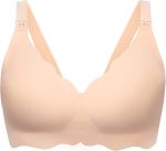 Nursing Bras for Breastfeeding Ultra Comfort Seamless Maternity Bra Wireless Pregnancy Bralette with Bra Extender
