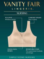 Women's Maternity Nursing Bras for Breastfeeding: Wireless Pullover Lounge Sleep Bra, Available in Multipacks - Image 2