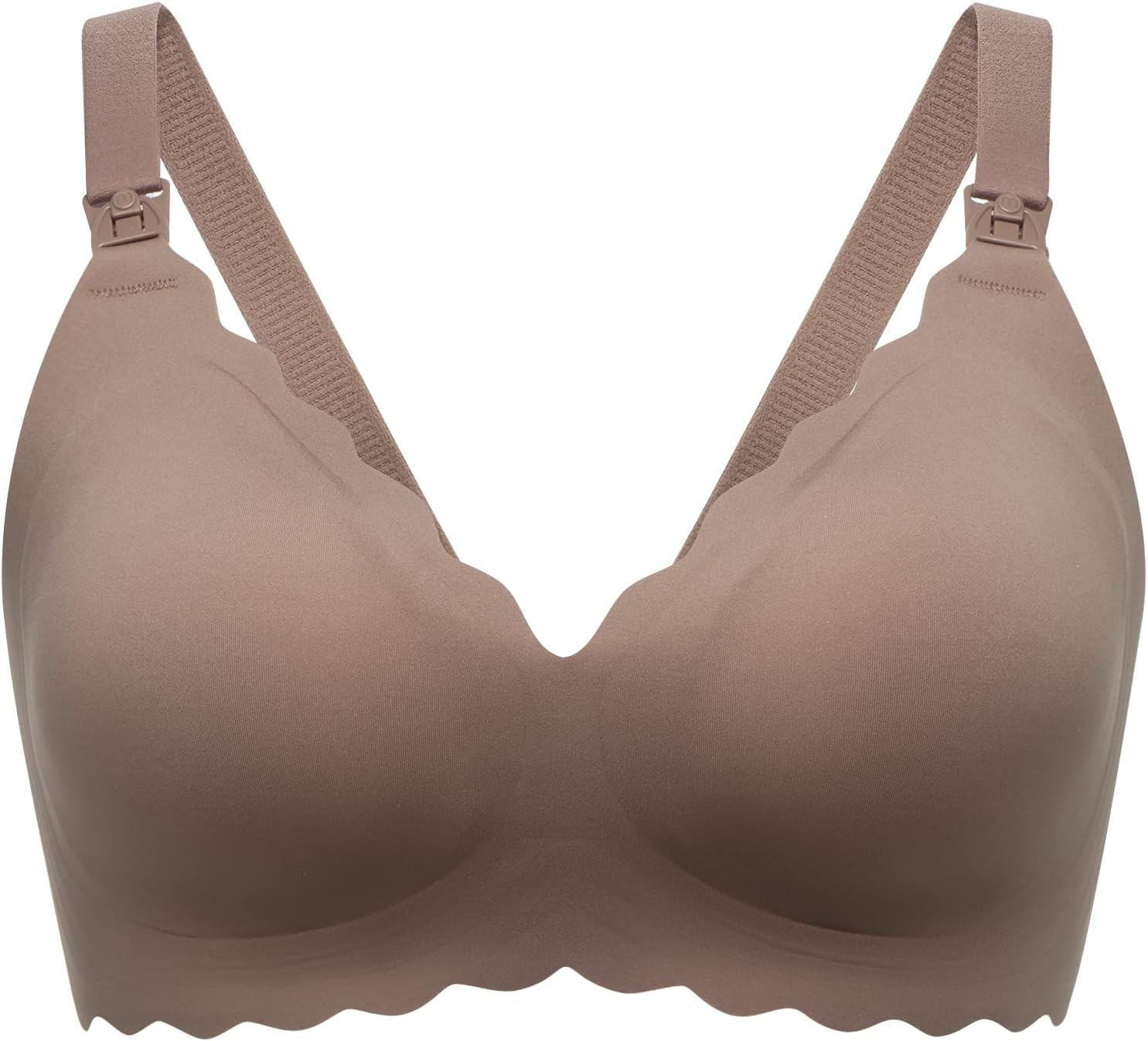 71hbXzgO2DL._AC_SL1500_.jpg Nursing Bras for Breastfeeding, Seamless Pregnancy Maternity Bra Wireless Classic Jelly Strip Support Nursing Bra - Image 1
